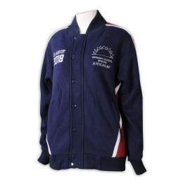 SU311 製造棒球褸啪鈕校服  設計繡花LOGO 拉鏈袋口校服 校服中心  澳大利亞 SU311 製造棒球褸啪鈕校服  設計繡花LOGO 拉鏈袋口校服 校服中心  澳大利亞